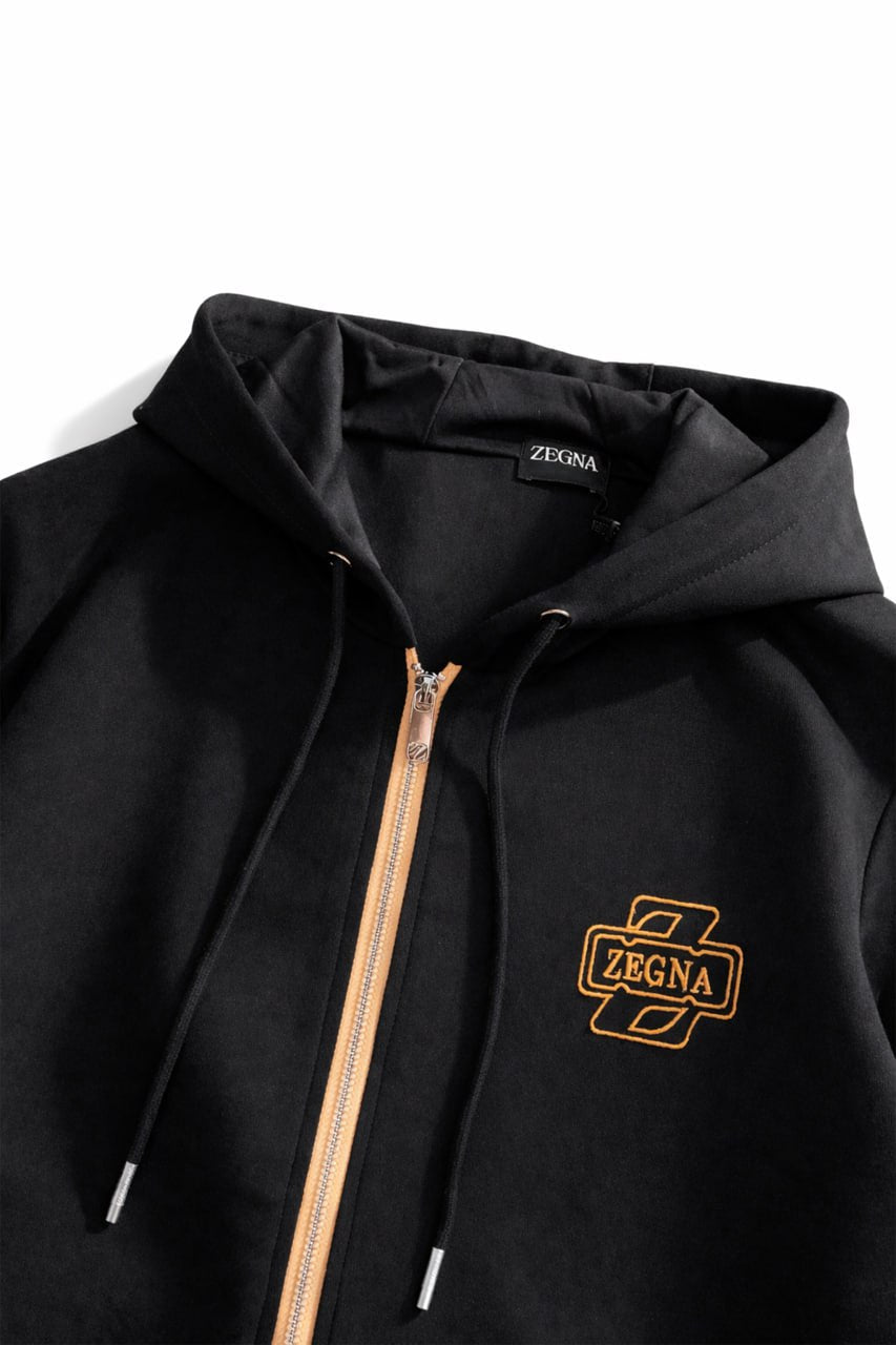 Logo-Embroidered Zip Hoodie & Joggers Set