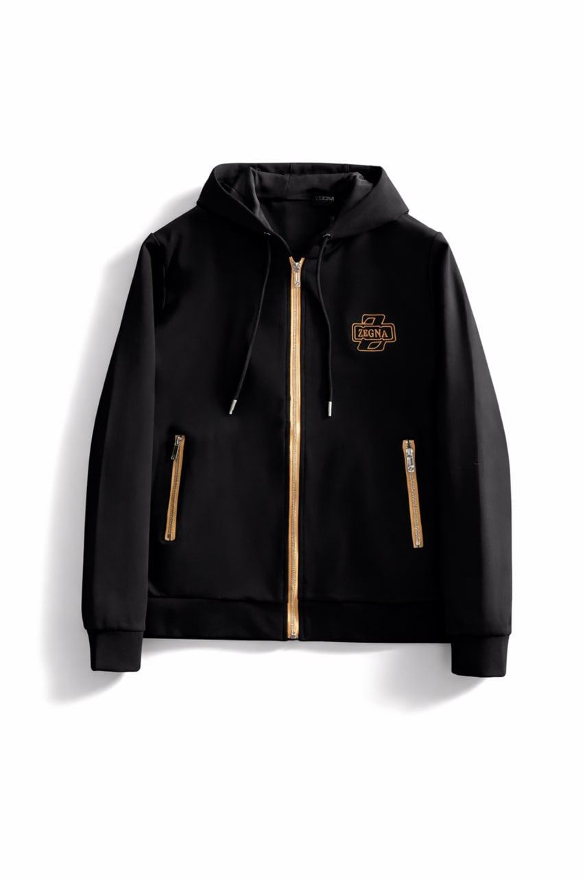 Logo-Embroidered Zip Hoodie & Joggers Set