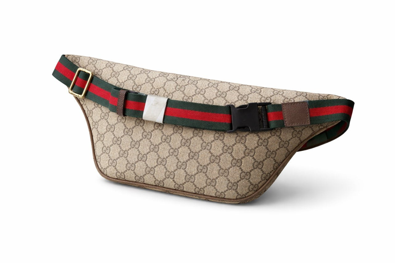 Supreme Canvas Waist Bag (Beige/Ebony)