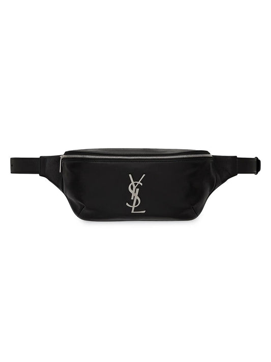 Monogram Leather Belt Bag (Black)