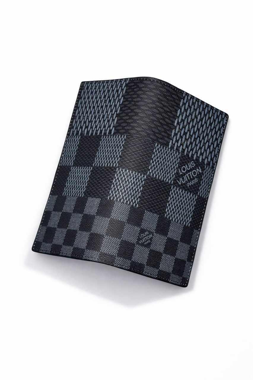 Damier Patchwork Card Holder, Wallet – Black