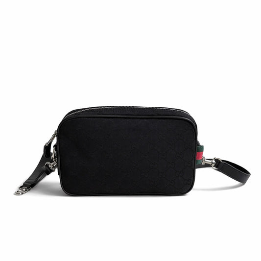 Canvas Minimalist Crossbody Bag (Black)