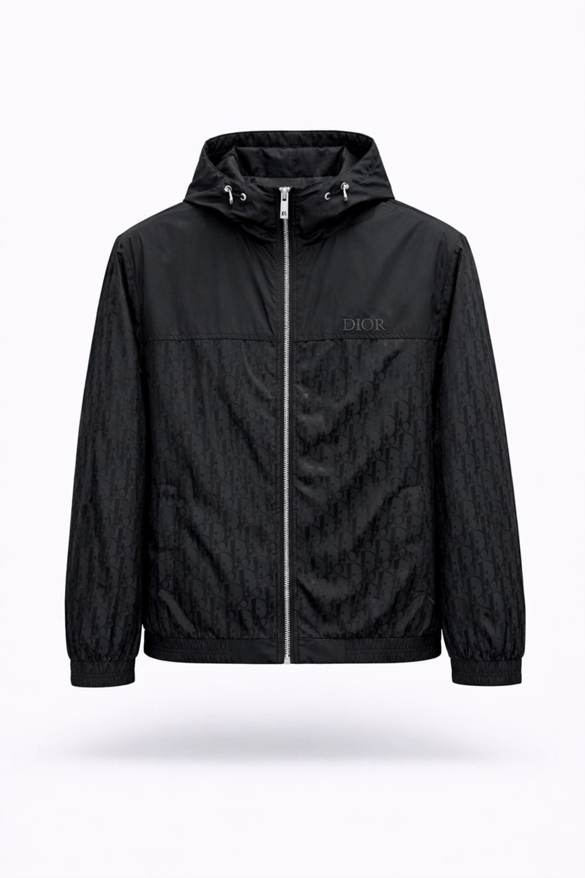 Dior Oblique Hooded Windbreaker Jacket