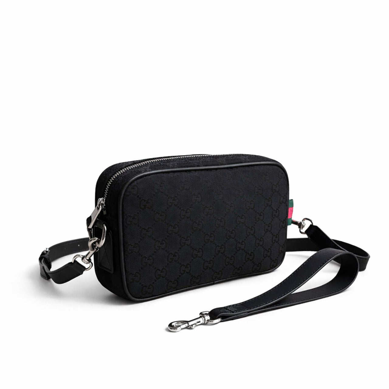 Canvas Minimalist Crossbody Bag (Black)