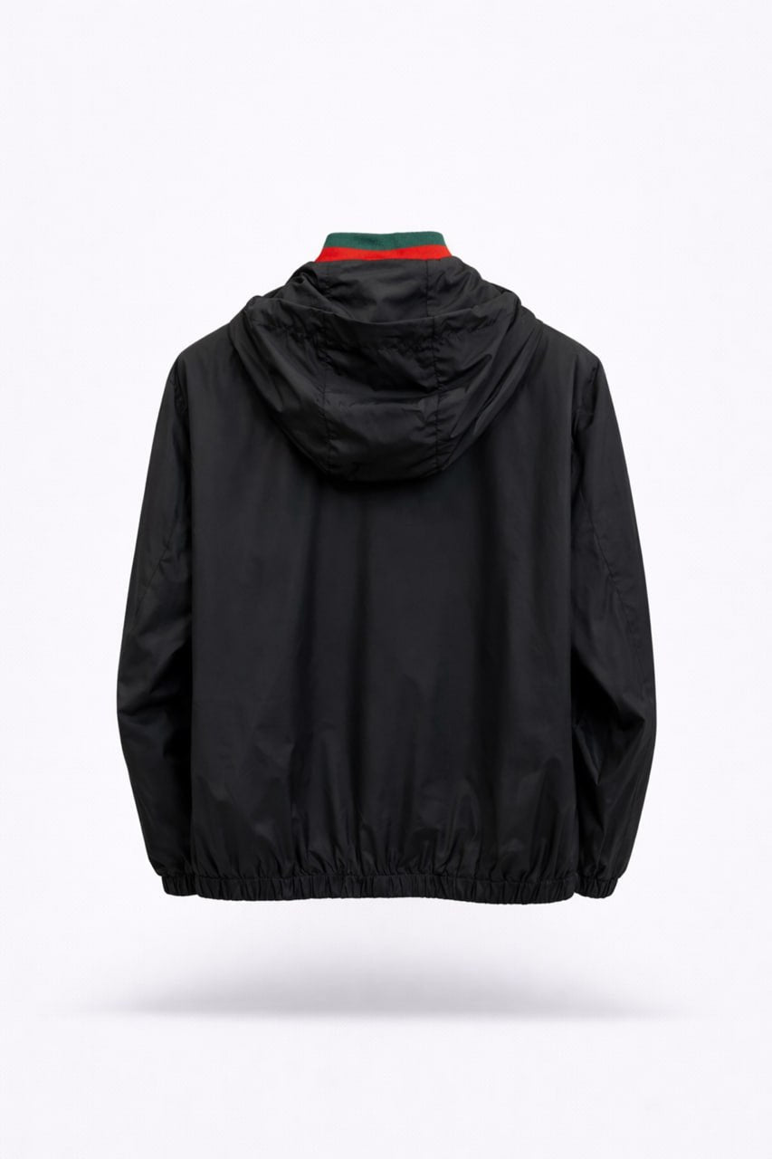 GG Logo Hooded Windbreaker Jacket