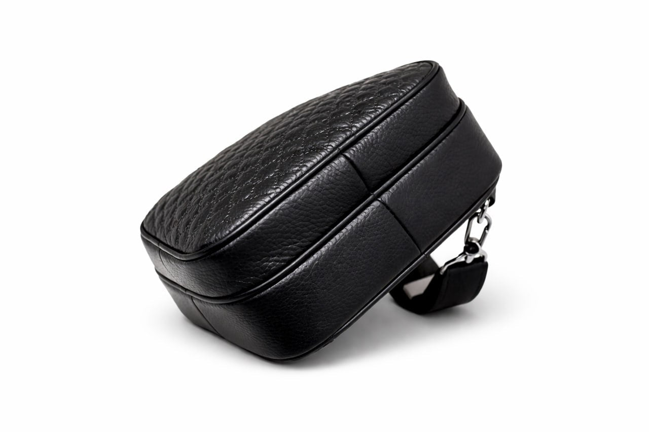 Marmont Matelassé Leather Crossbody Bag (Black)