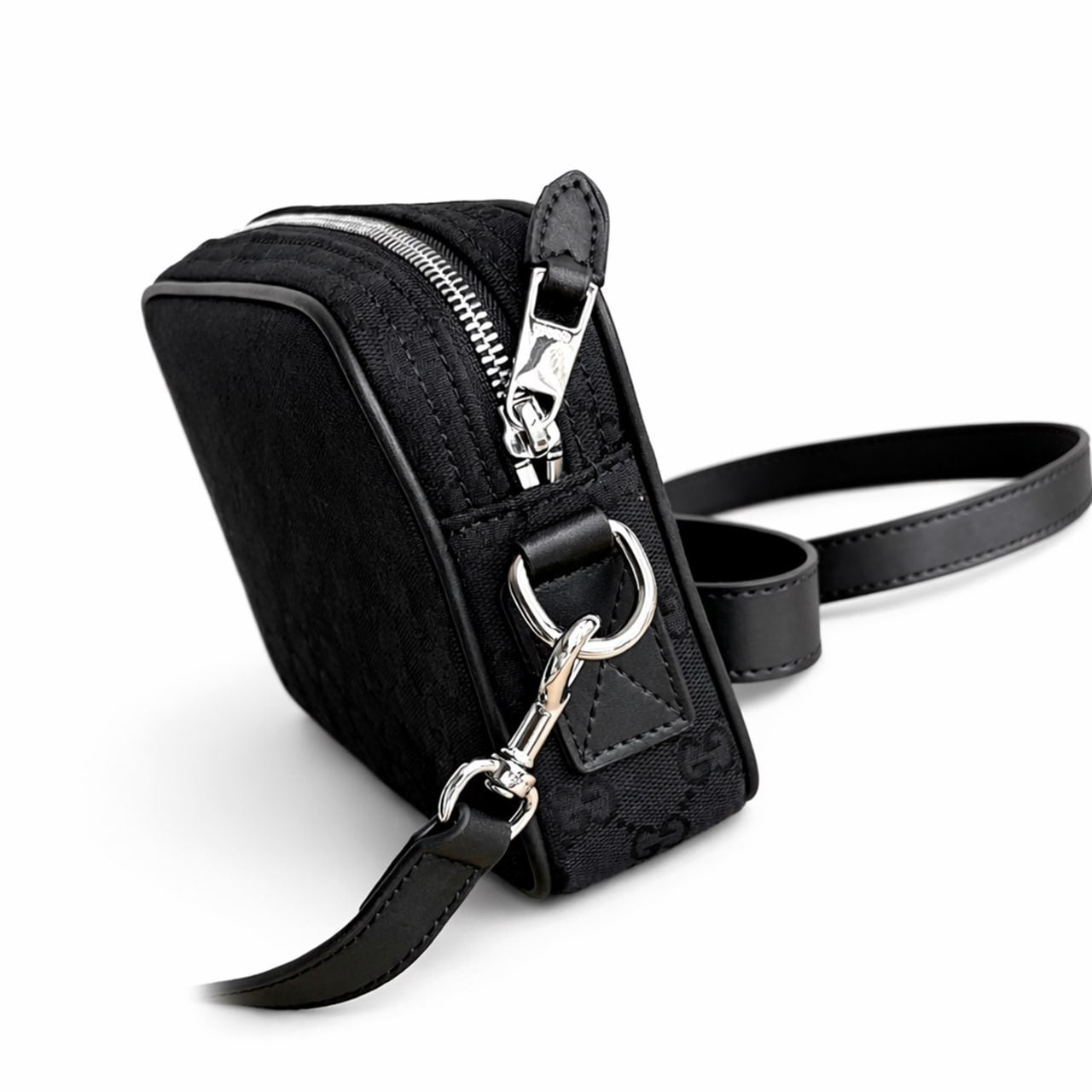 Canvas Minimalist Crossbody Bag (Black)