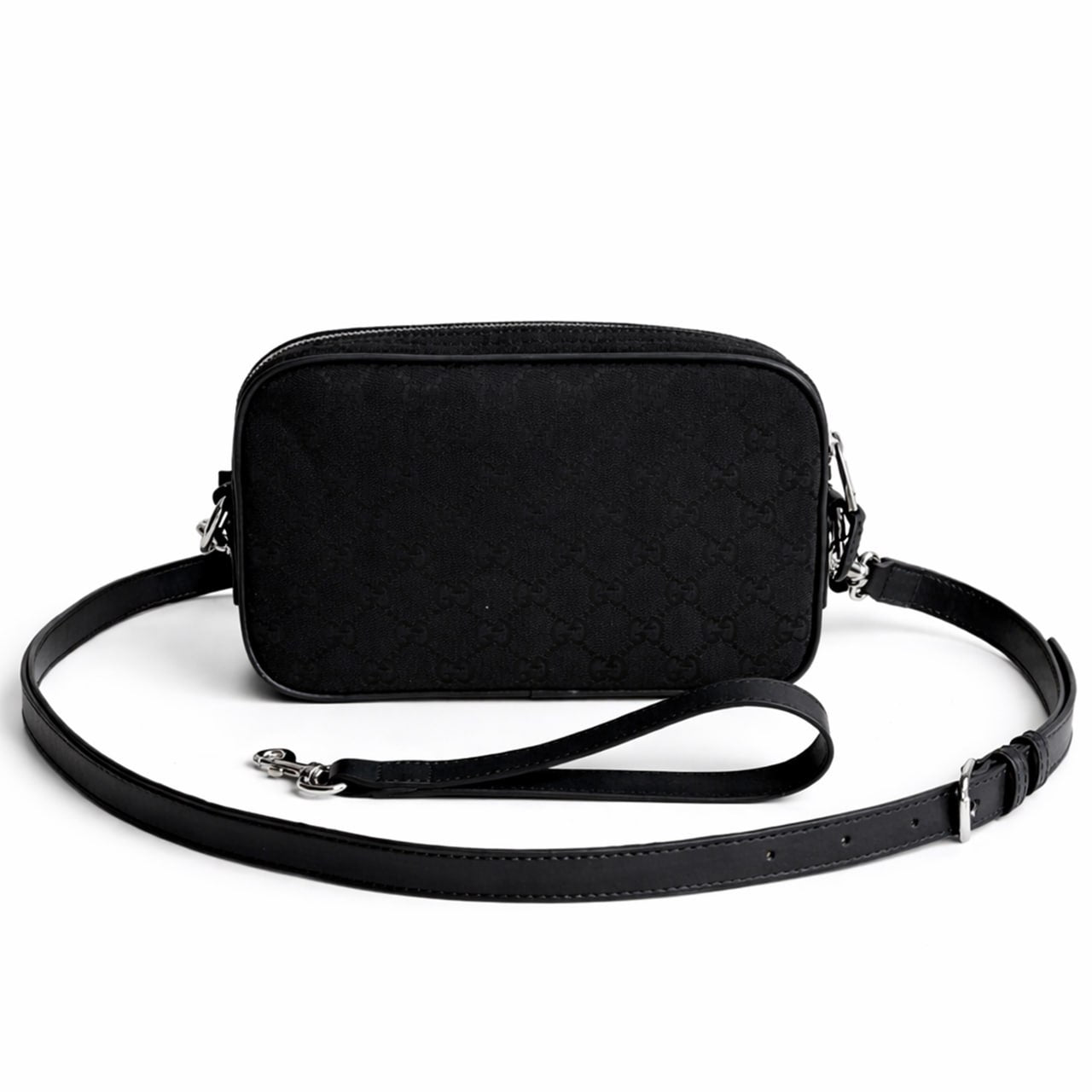 Canvas Minimalist Crossbody Bag (Black)