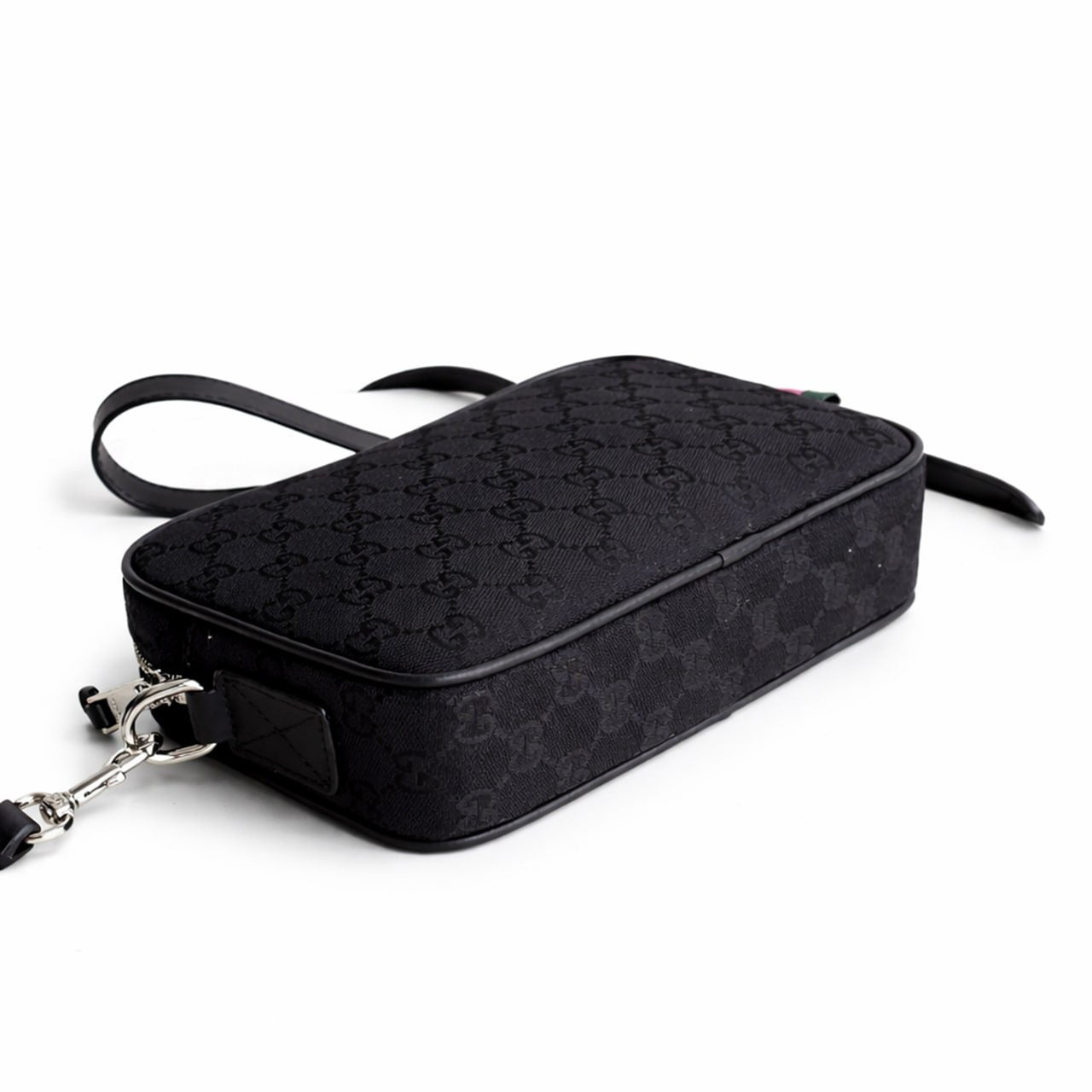 Canvas Minimalist Crossbody Bag (Black)