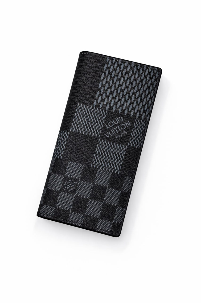 Damier Patchwork Card Holder, Wallet – Black