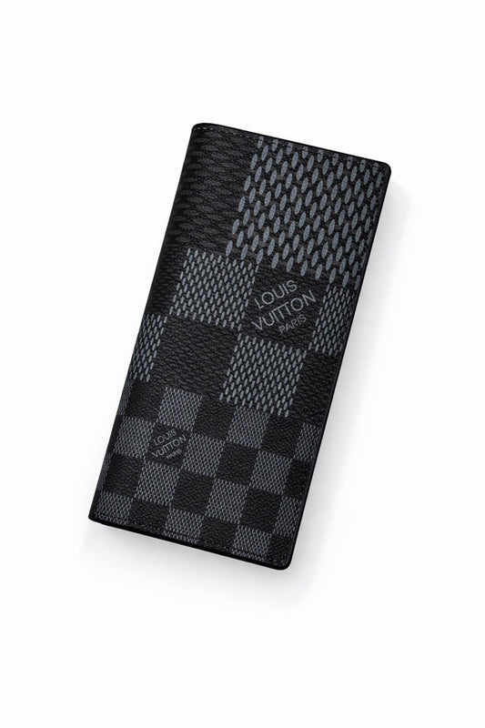 Damier Patchwork Card Holder, Wallet – Black