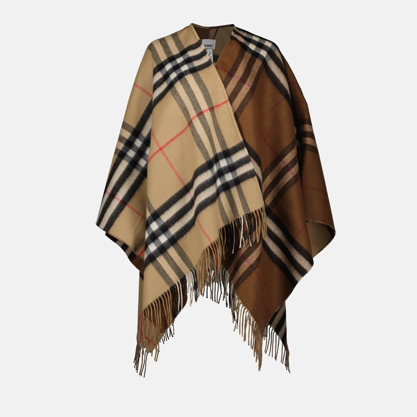Checked poncho