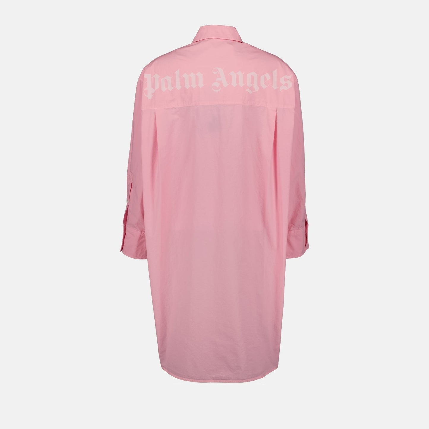 Oversized Button-Up Shirt Dress