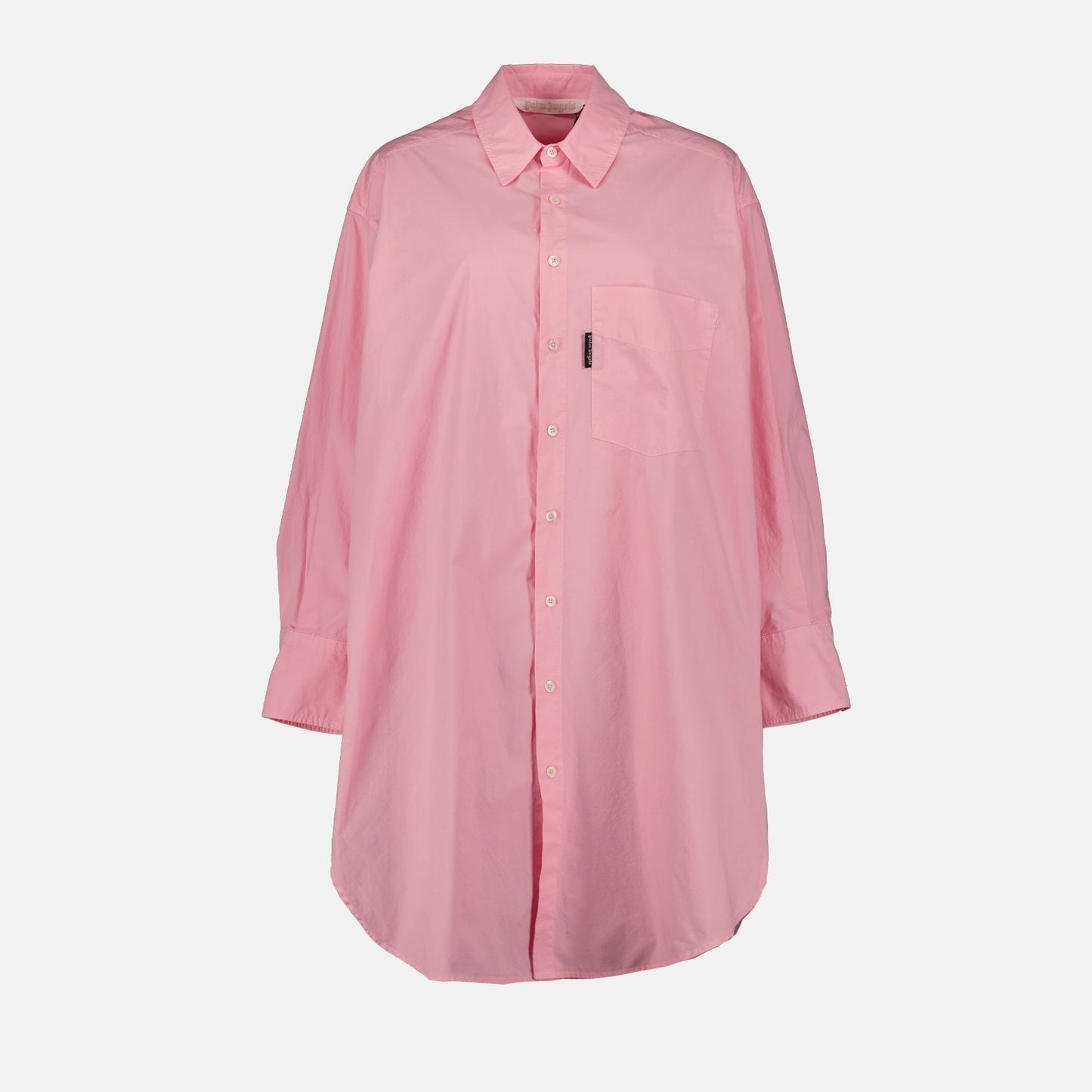 Oversized Button-Up Shirt Dress