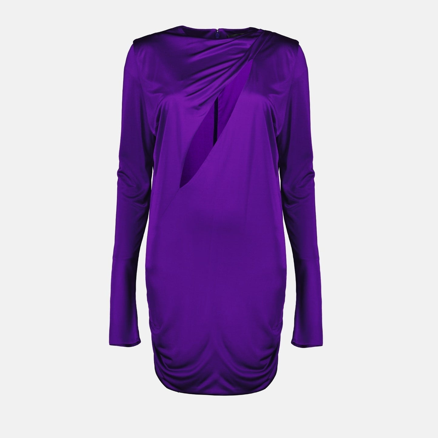 Draped Cut-Out Mini Dress