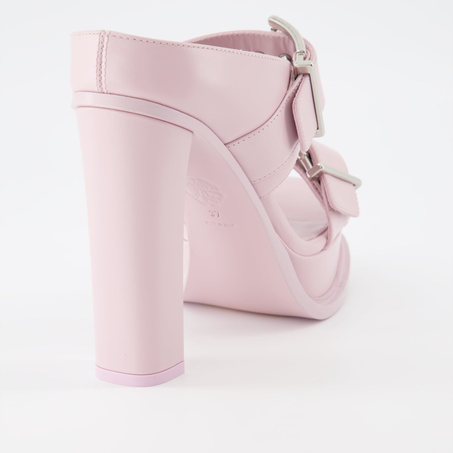 Buckle Platform Sandals – Pink