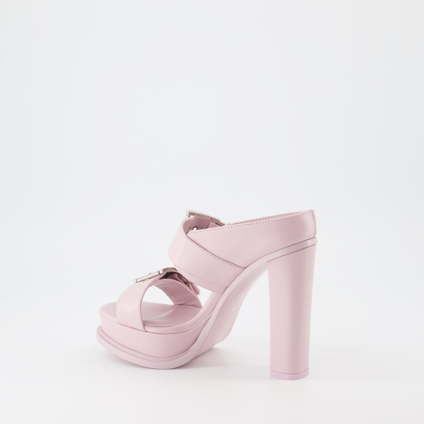 Buckle Platform Sandals – Pink