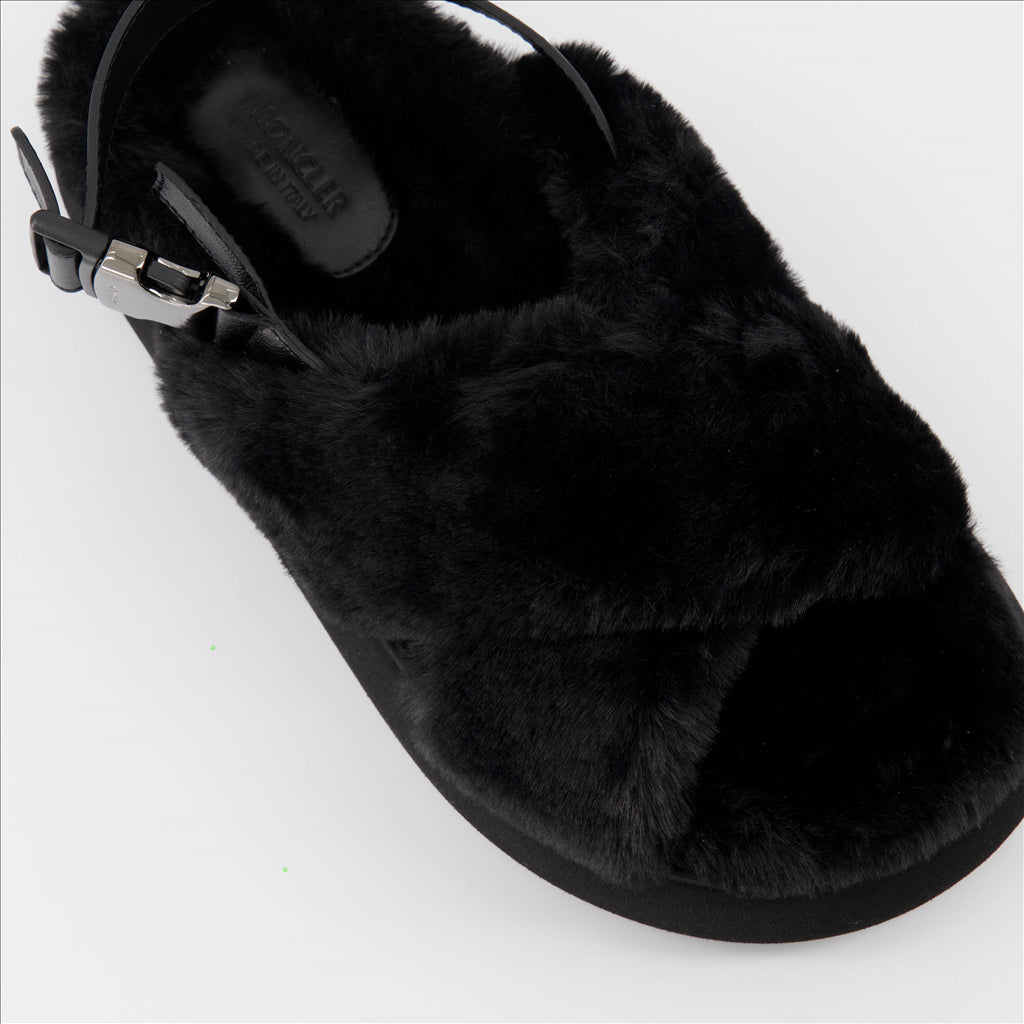 Solarisse Fur Sandals