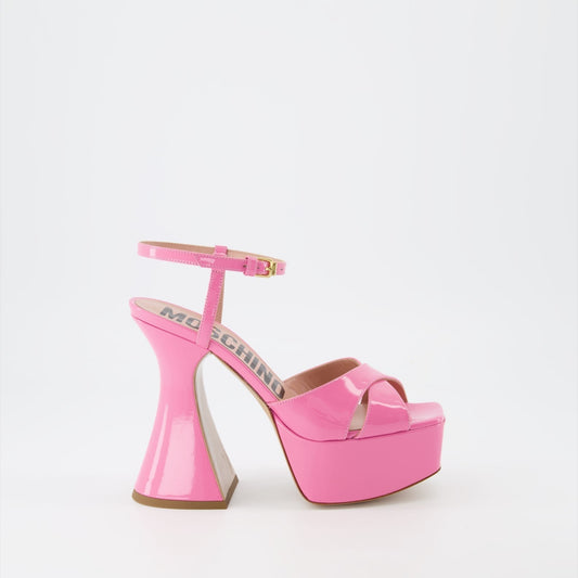 Pink Patent Platform Sandals