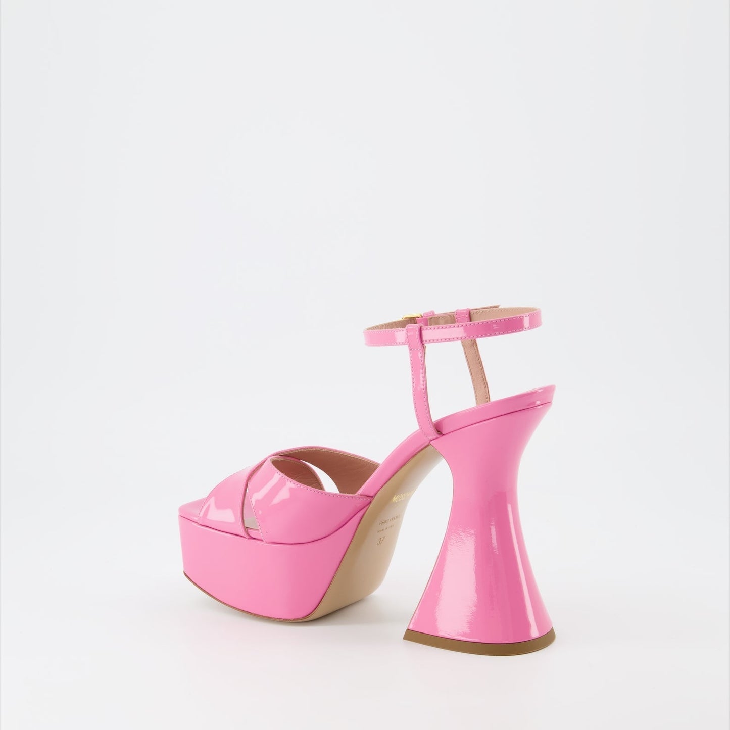 Pink Patent Platform Sandals