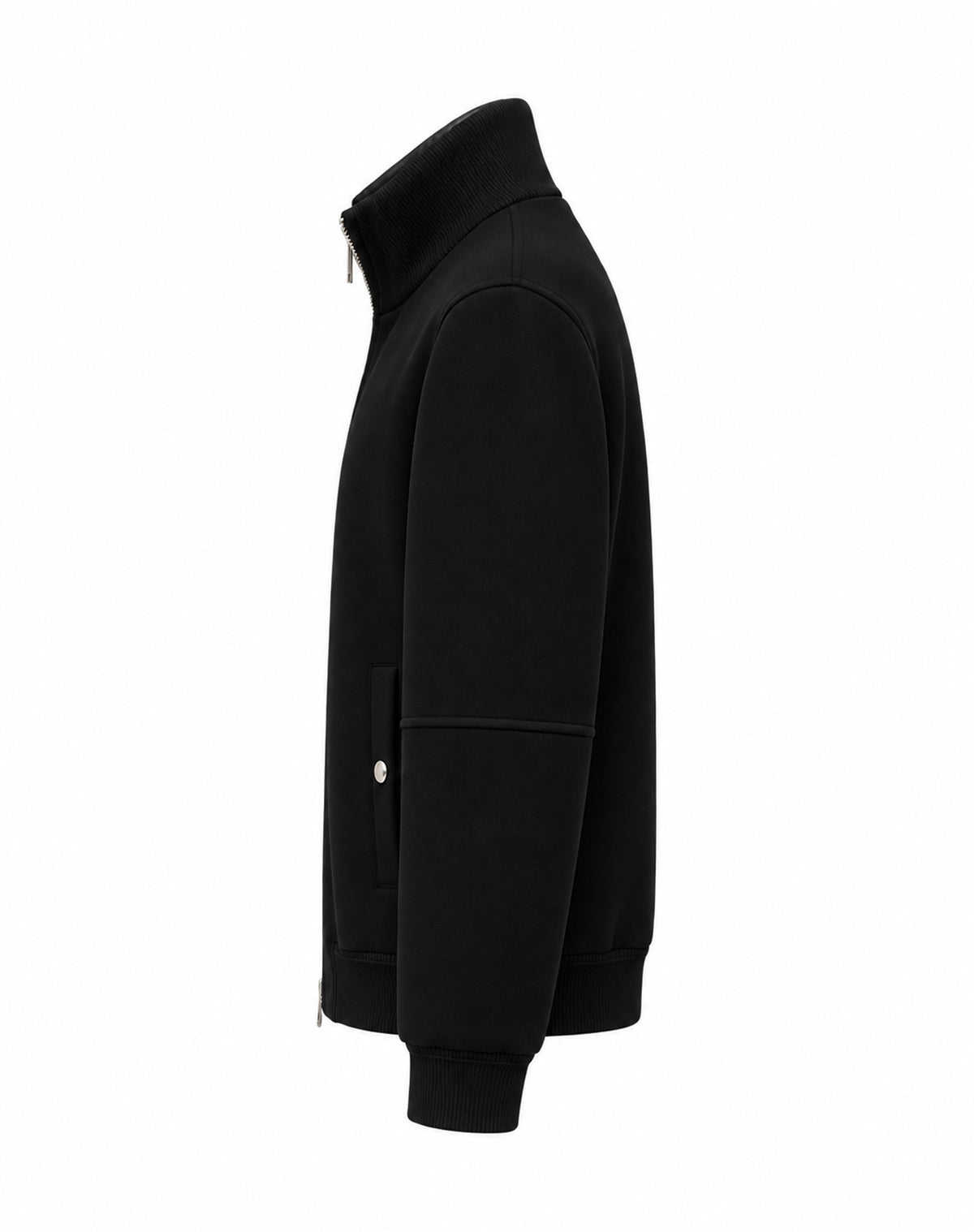 Padded-Layer Zip Cardigan
