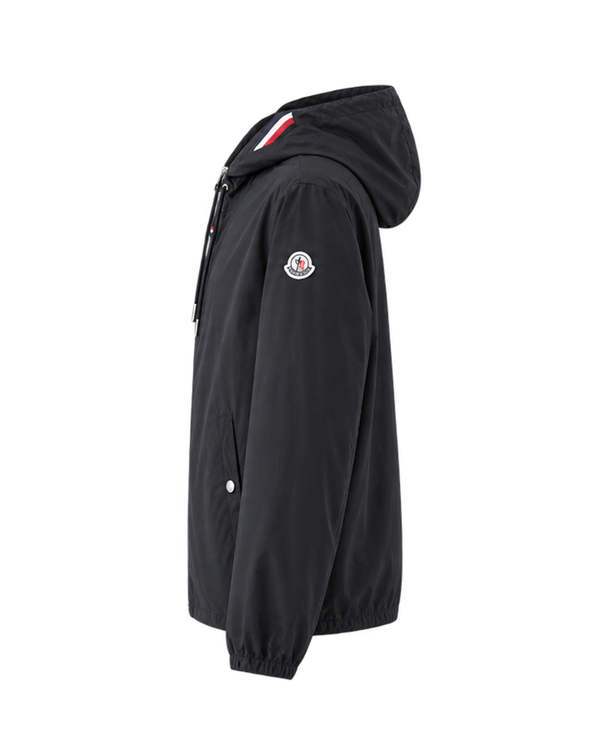 Hooded Windbreaker Jacket – Black