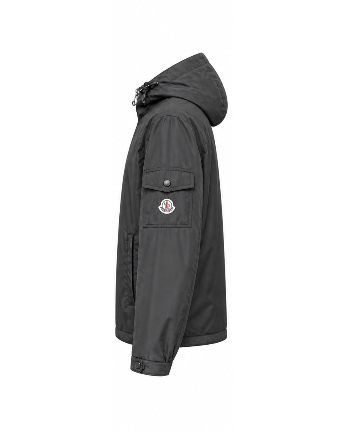 Sleeve-Pocket Hooded Jacket – Black & Olive