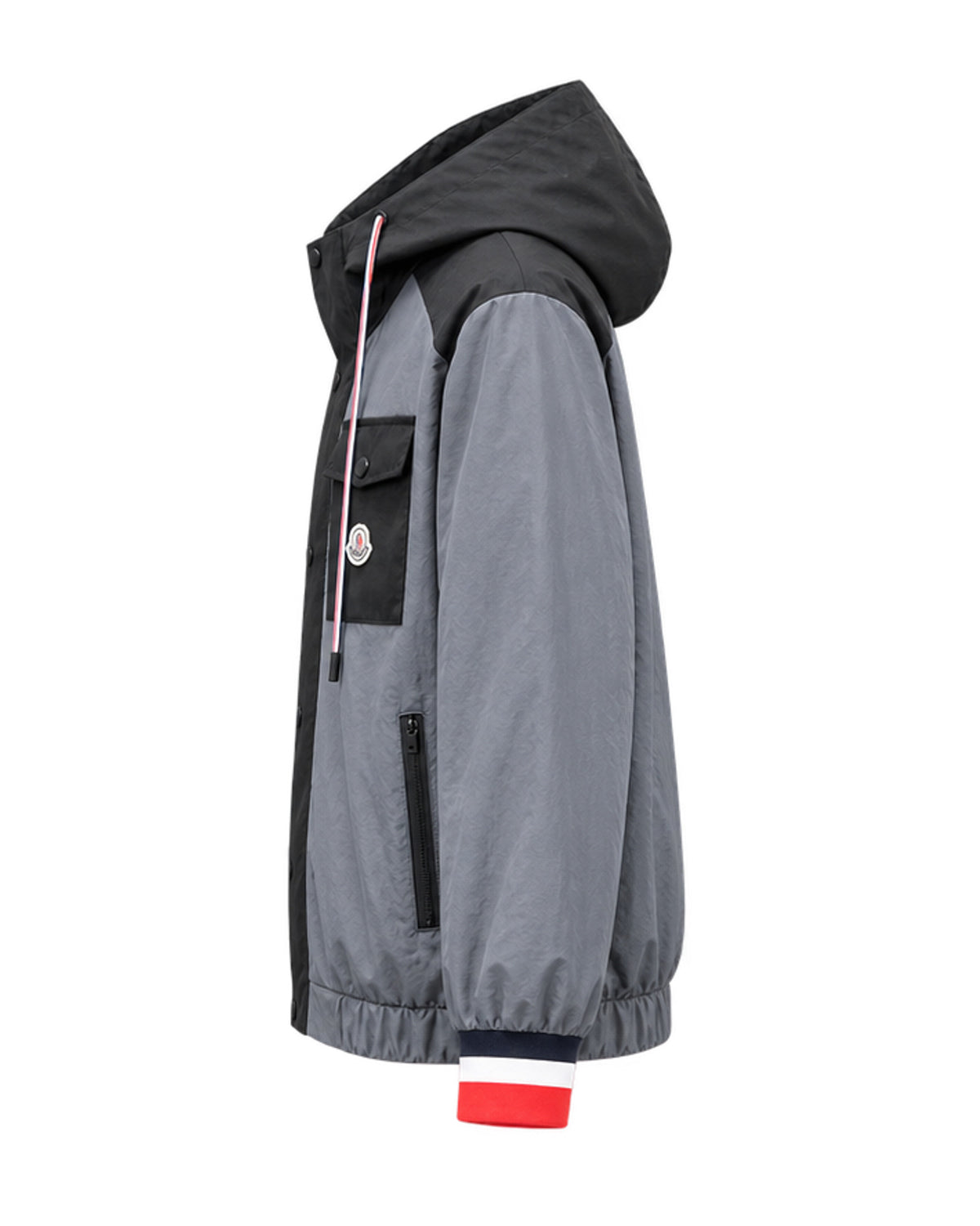 Colour-Block Hooded Jacket