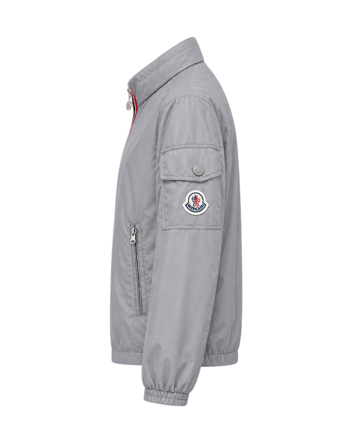 Striped Zip Jacket – Grey
