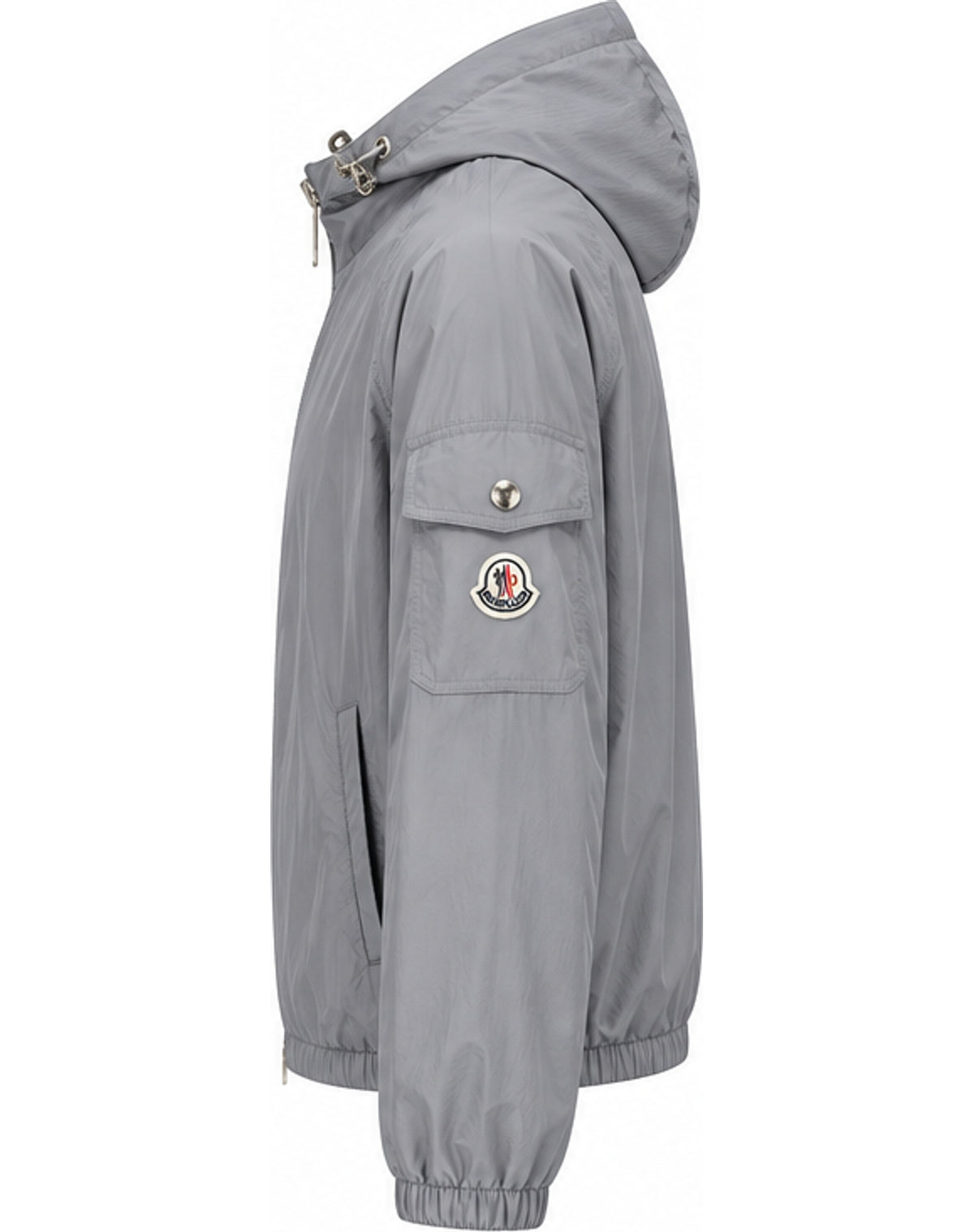 Utility Hooded Windbreaker – Grey & Black