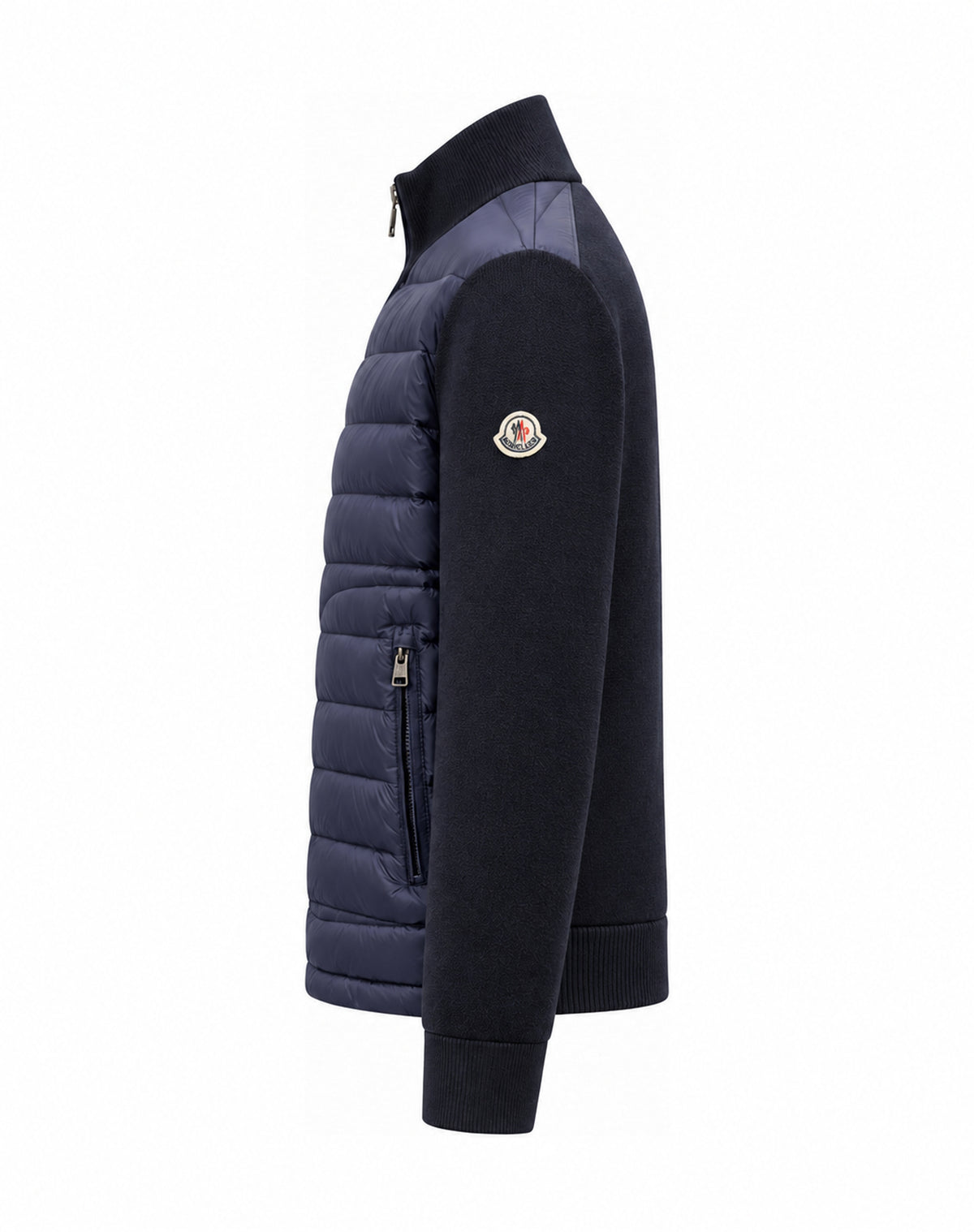 Quilted Zip Cardigan