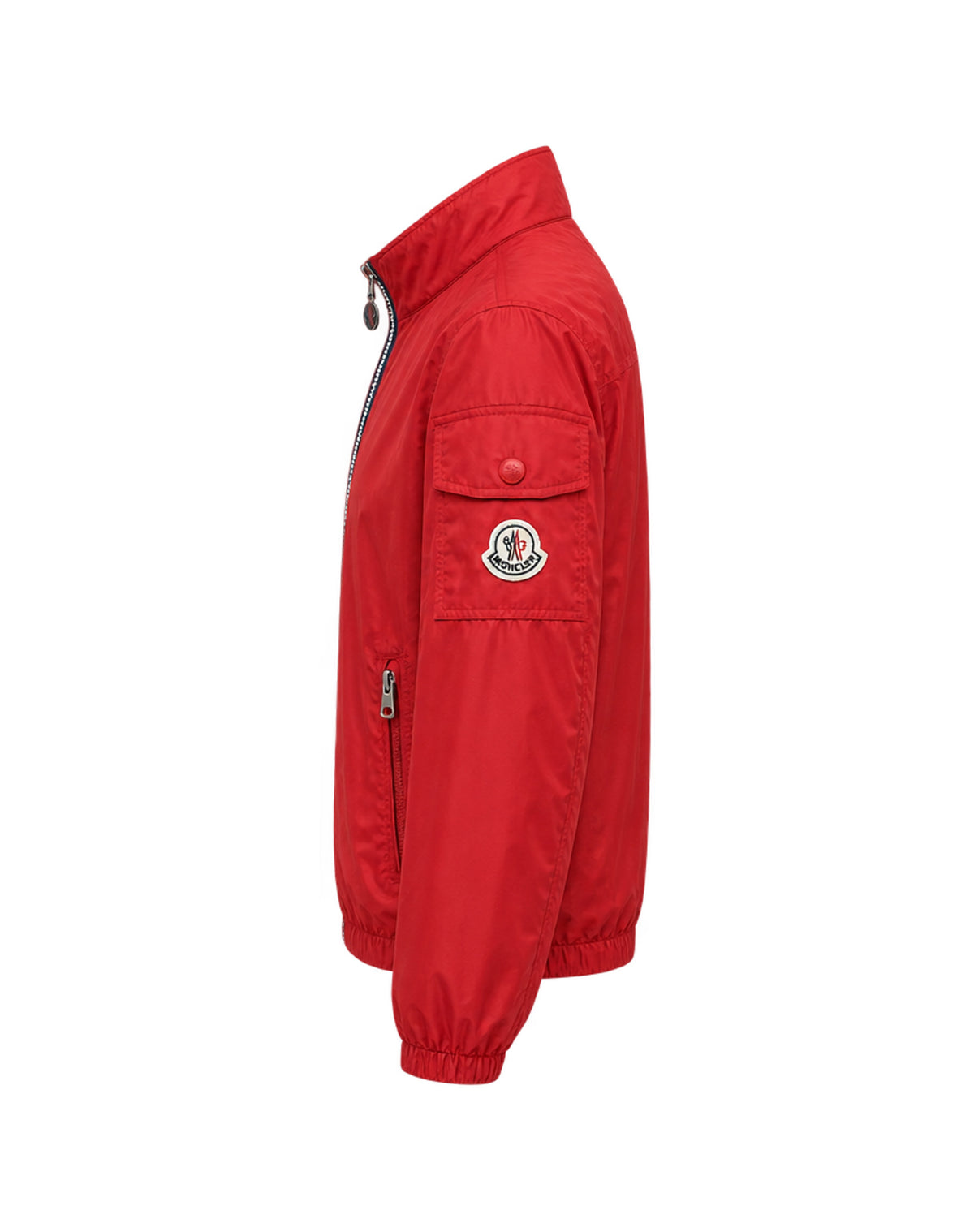 Striped Zip Jacket – Red