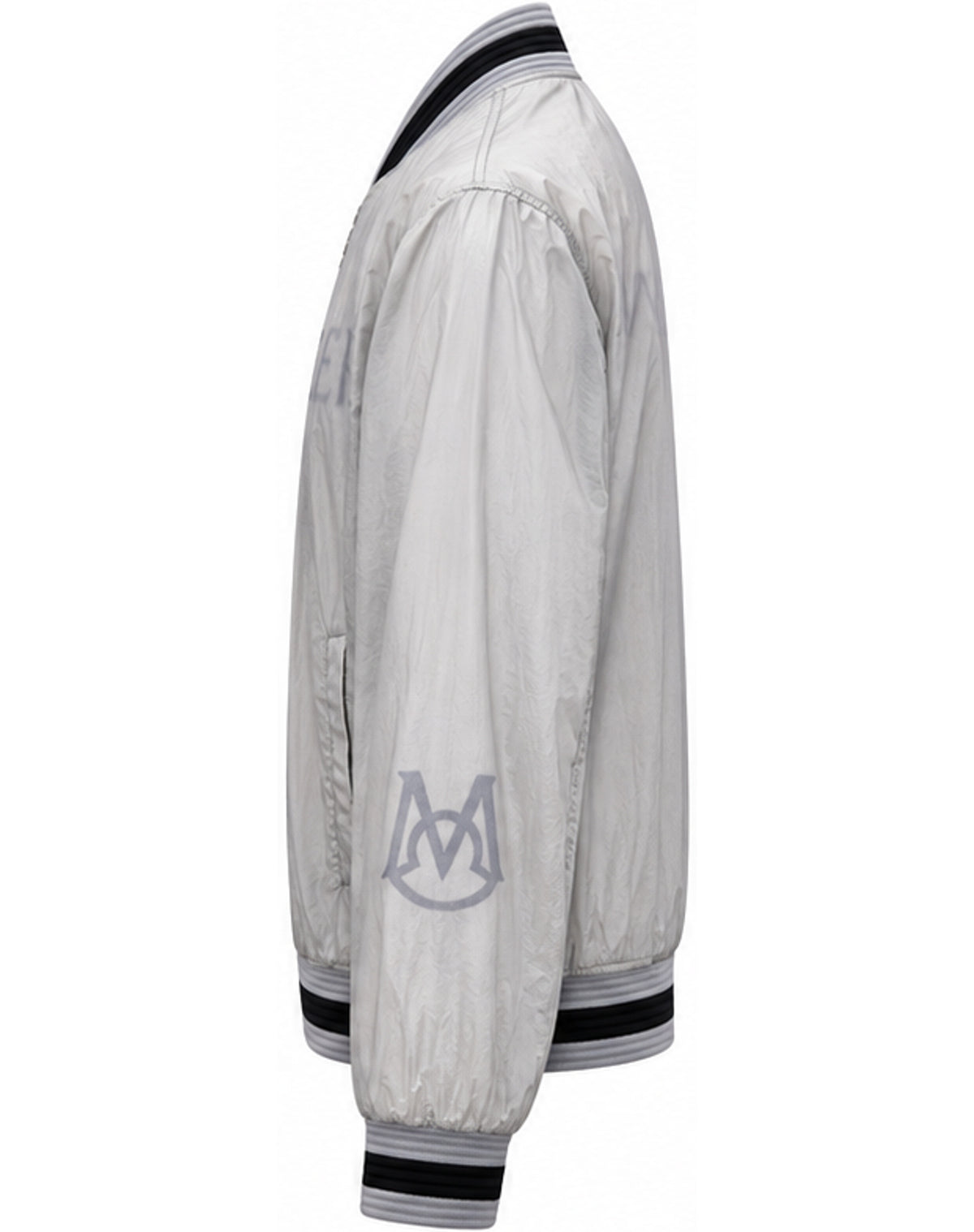 Logo Bomber Jacket – Silver