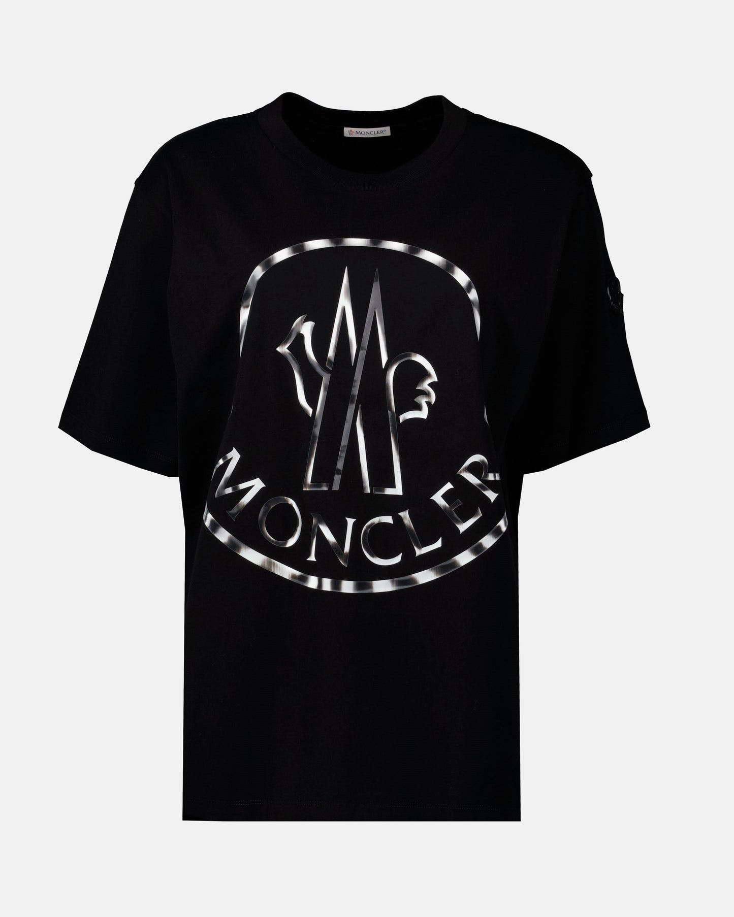 Metallic Logo Cotton T-Shirt