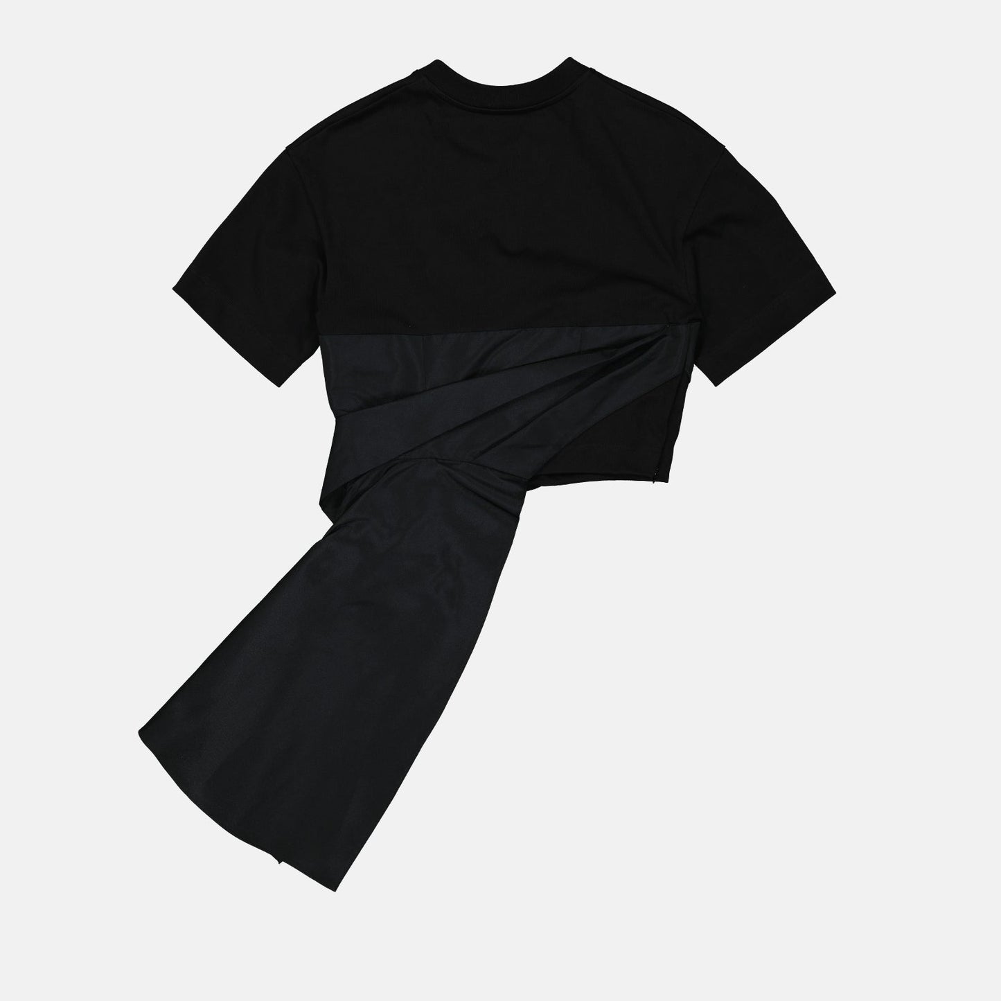 Draped Knot Crop T-Shirt