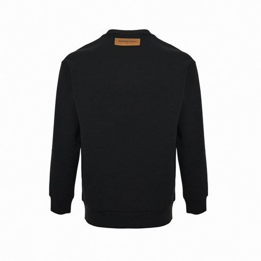 Multicolor Embroidered Monogram Crewneck